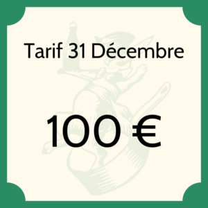 TARIF 31 décembre